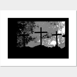 Three Crosses of Calvary Posters and Art